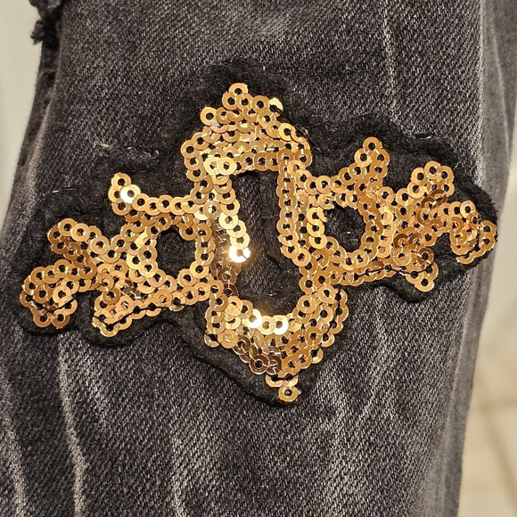 NWT-COTE DE NUITS "Alice in Wonderland/Mad Hatter" Themed  Denim Jean Jacket XL - Picture 14 of 16